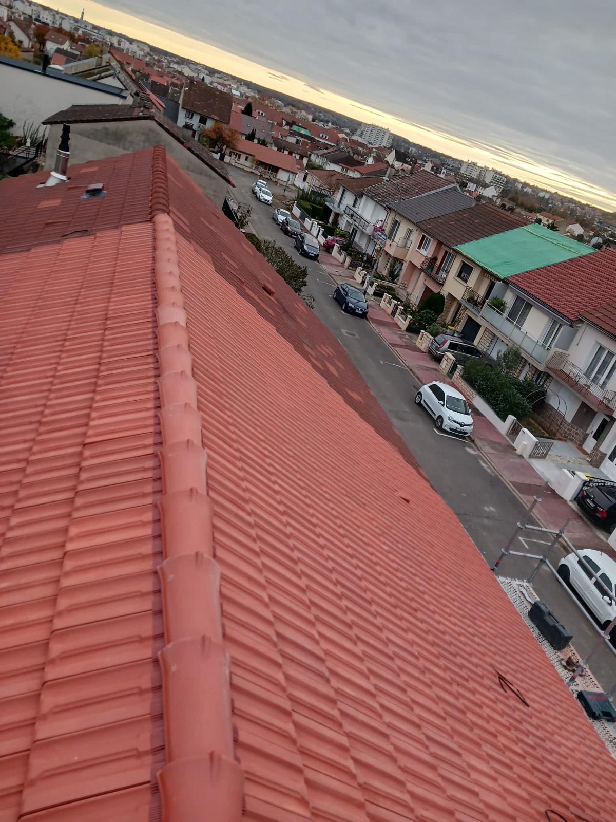 Chantier de couverture en Île-de-France