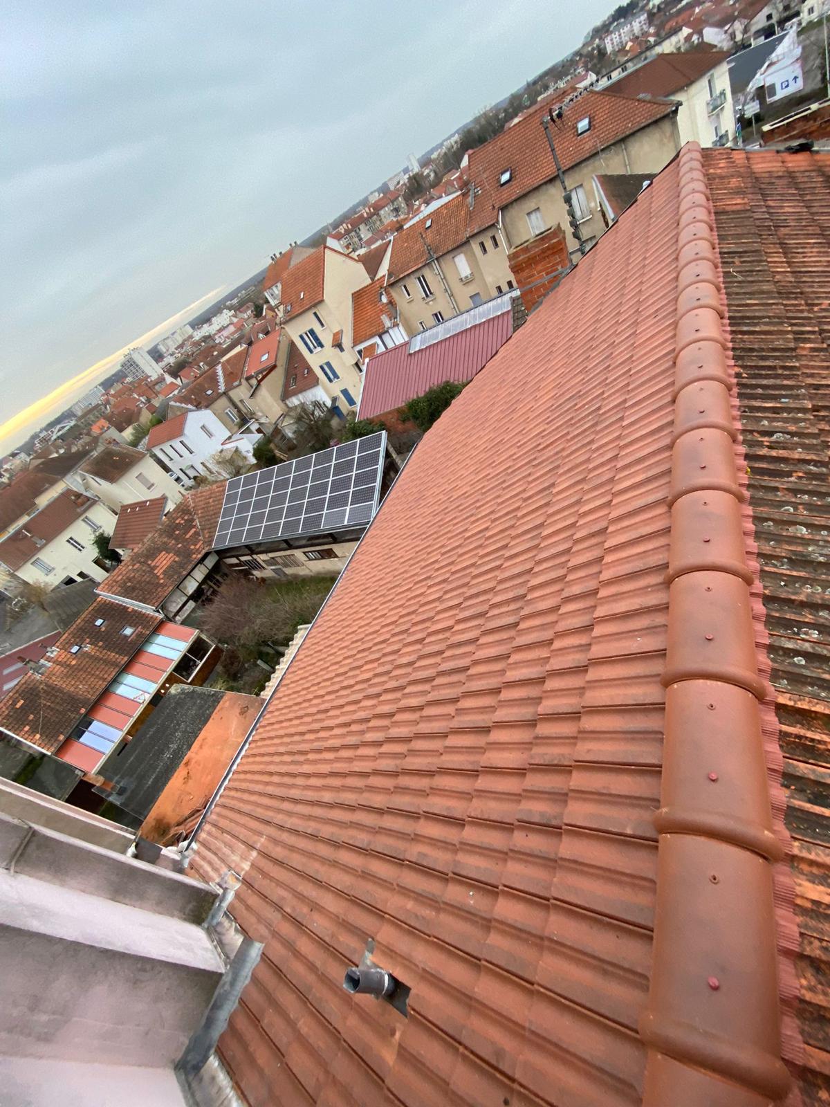 Chantier de couverture en Île-de-France
