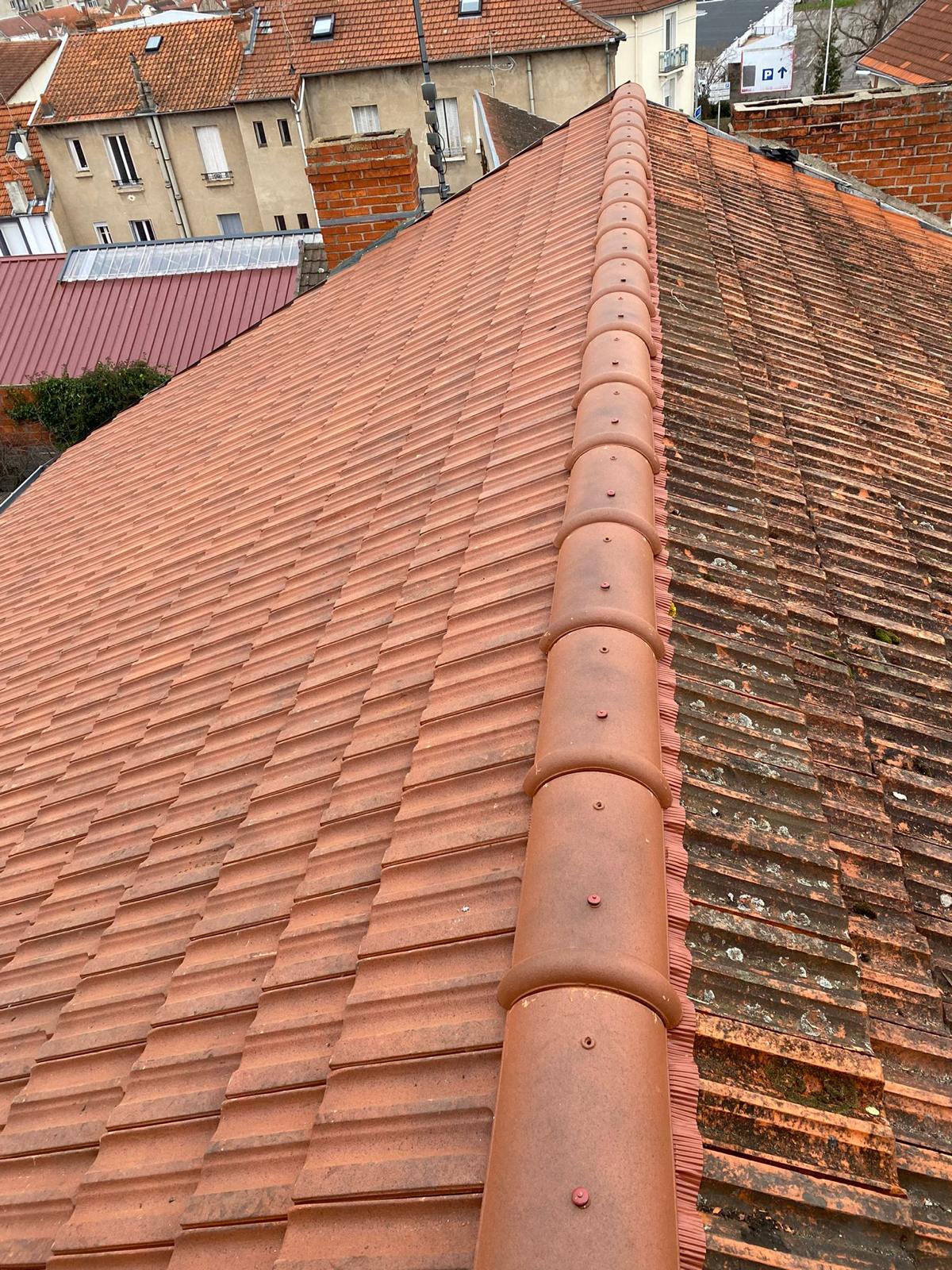 Chantier de couverture en Île-de-France